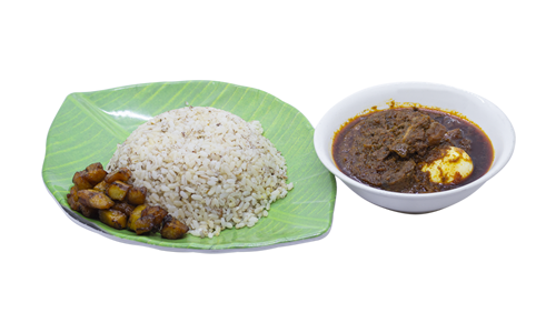 Ofada rice & sauce